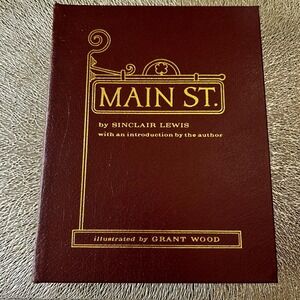 Easton Press Main Street Sinclair Lewis Grant Wood Leather Bound Famous Edition